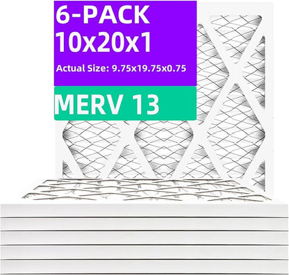 10x20x1 MERV 13 Pleated Air Filter MPR 1900 & FPR 10, Furnace Air Filters by Qingzhug