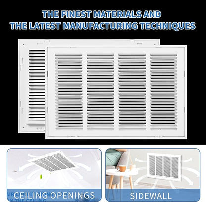 20x16 Return Air Grille, Return Air Vent Cover - Image 5