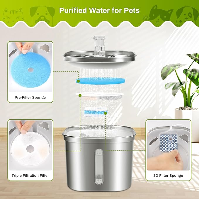 10 Set Cat Water Fountain Filter Replacement - Image 3