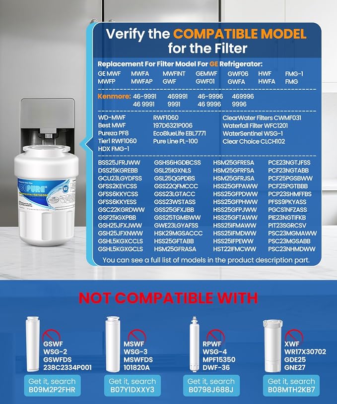 ICEPURE RWF0600A Refrigerator Water Filter Compatible - Image 2