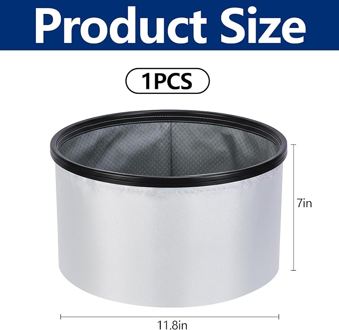 Tlswshsy 11.8'' x 11.8'' x 7'' Double Layer Ash Vacuum Filter, PAAC301 Washable - Image 2