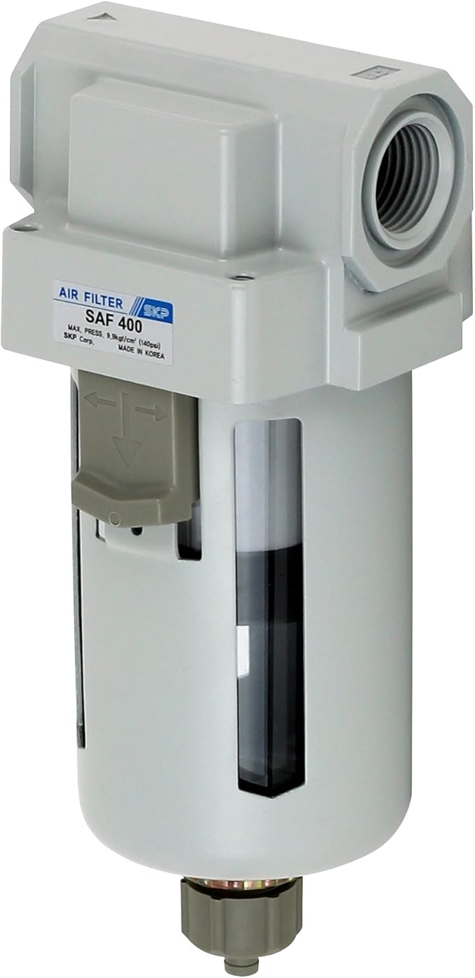 PneumaticPlus SAF400-N04B Compressed Air Particulate Filter 1/2" NPT, 10 Micron by PneumaticPlus