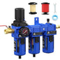 NEWPO 1/2'' NPT Compressed Air Filter Regulator Lubricator Combo by NEWPO