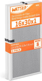 2-Pack 16x30x1 MERV 8 Reusable & Washable Electrostatic Air Filters by BreatheSmartLiveClean