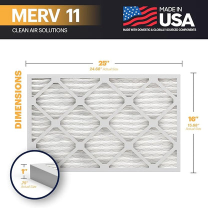 BNX TruFilter 16x25x1 Air Filter MERV 11 - Image 2