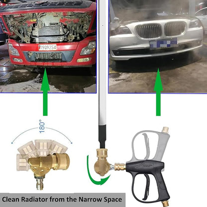 Lucstar Radiator Cleaning Wand & Car A/C Condenser Cleaner, Engine Cabin Air - Image 4