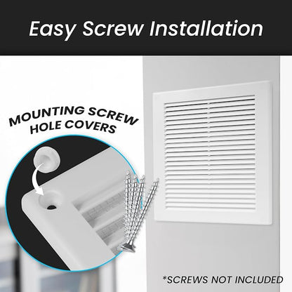 Repa Market 12 x 12 Inch White Square Air Vent Cover - Image 4