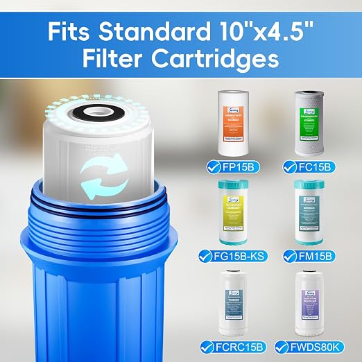 iSpring HB18B Whole House Water Filter Housing - Image 4