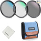 NEEWER 58mm UV/CPL/ND Lens Filter Kit, UV Protection + Circular Polarizing + by Neewer