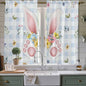 Easter Window Curtains 63 Inch Long 2 Panel Set, Rod Pocket Bedroom Curtains & by Unknown