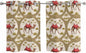 2 Panel Kitchen Cafe Curtains, Camels Palm Trees Sunlight Filtering Nature Air by Hokiten