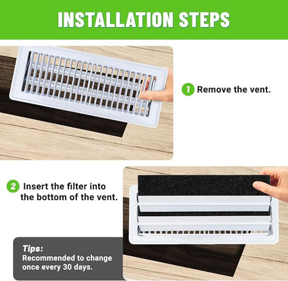 4"x12" Activated Carbon Air Vent Filters - Image 3