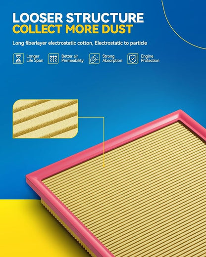 PHILTOP Engine Air Filter CA12295 Replacement - Image 2