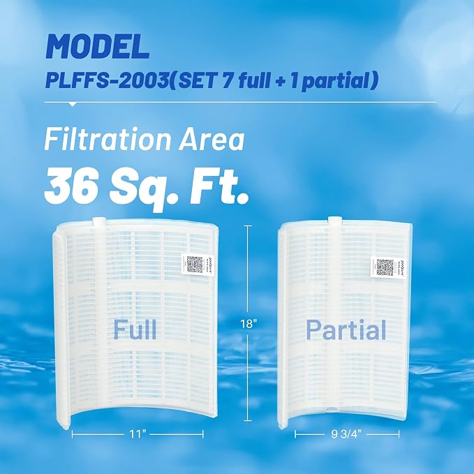 POOLPURE FS-2003 36 Sq.Ft DE Grid Pool Filter Set Replace Unicel FS-2003 - Image 2