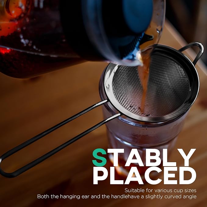 Homestia 304 Stainless Steel Fine Mesh Strainer - Image 7