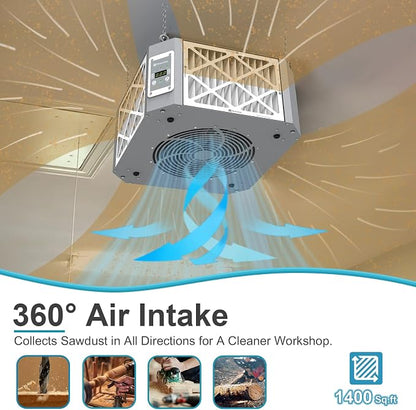 360° Woodshop Air Filtration System Woodworking - Image 4