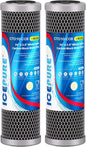 ICEPURE 1 Micron 10" x 2.5" Whole House Upgraded Coconut Shell Activated Water by ICEPURE