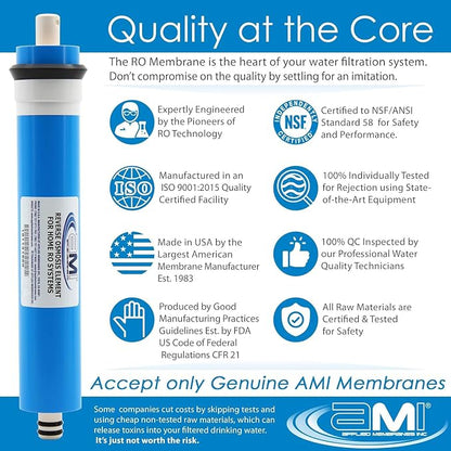 APPLIED MEMBRANES INC. 200 GPD Reverse Osmosis Membrane | RO Membrane Water - Image 5