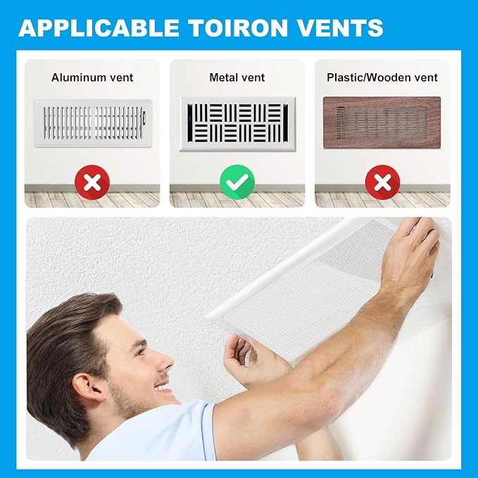 4 PCS White Magnetic Vent Covers-4x14 Magnetic Air Vent Covers - Image 5