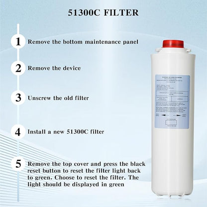 Water Filter Replacement for EWF3000（No Chip）, 1 Packs Replacement Large - Image 6