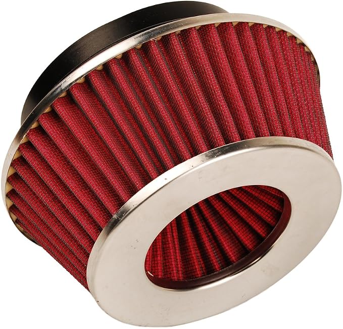 HIFROM 8161 Universal Clamp-On Air Filter Black Small Round Reverse Tapered fit - Image 3