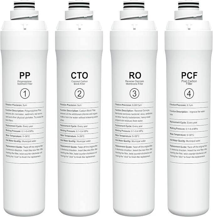 4-Pack Replacement Filter Set Compatible by SAFWAT