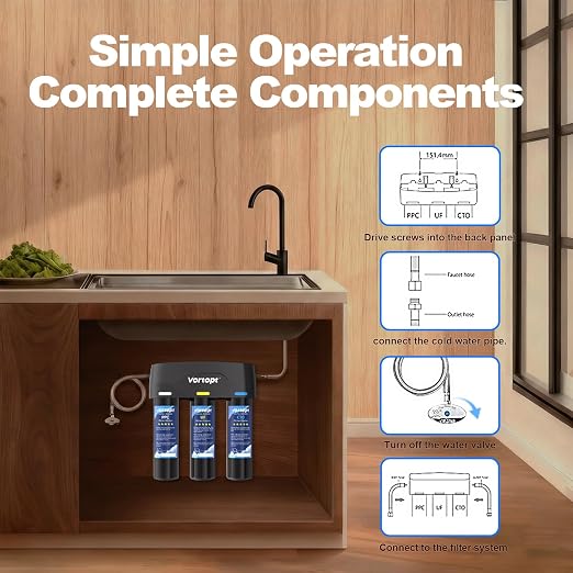 Vortopt Under Sink Water Filter, - Image 8