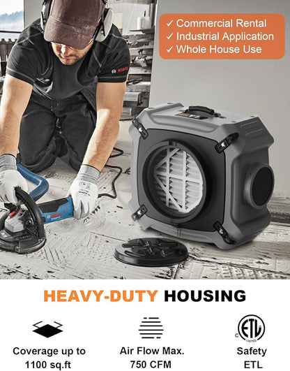 Abestorm 750 CFM Air Scrubber - Image 3