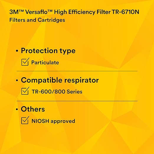 3M Versaflo High Efficiency Particulate Filter TR-6710N-5, - Image 8
