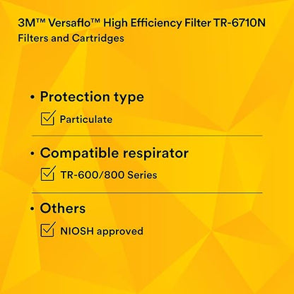 3M Versaflo High Efficiency Particulate Filter TR-6710N-5, - Image 8