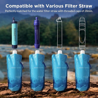 Membrane Solutions Squeezable Water Filtration System, Survival Water Purifier - Image 4