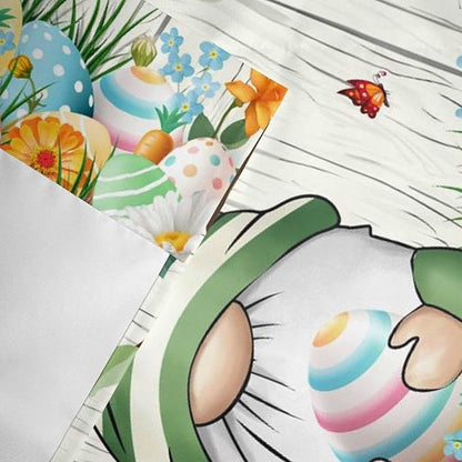 Easter Gnomes Curtain Valances for Windows, Kitchen Valance Window Treatment - Image 3