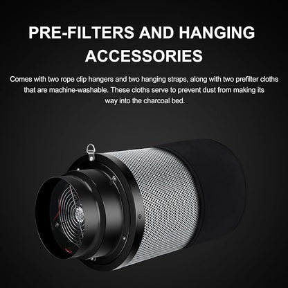 MELONFARM 6 inch Air Carbon Filter Smelliness Control - Image 5