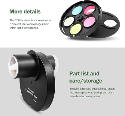 Astromania Telescope Filter Wheel Holder, Filter Wheel Drawer Compatible - Image 6
