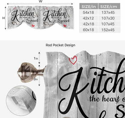 Kitchen Knife Fork Tie Up Valance Curtains - Image 6