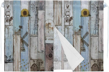 Blue Grey Wooden Magnetic Double Layer Car Window Shades, Side Window Curtains by Unknown