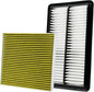 2Pcs Cabin Engine Air Filter Kits JM802 JM1722 Fits by Capume