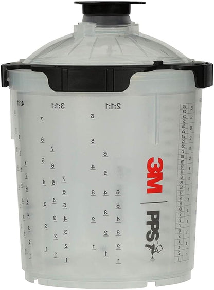 3M 26000 PPS 2.0 Spray Gun Cup, Lids and Liners Kit, 200-Micron Filter - Image 11