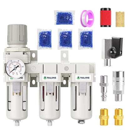 TAILONZ PNEUMATIC 0-150PSI 3/8 Inch NPT Grade 3 Stage Air Drying System by TAILONZPNEUMATIC