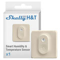 Shelly Bluetooth Smart Temperature & Humidity Sensor with Remote App Control & Monitoring, Home Assistant, Alexa, Google Home, Smart Scenes, IP54, Notification Alerts, Blu H&T Ivory