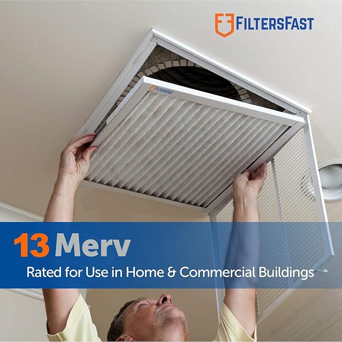 Filters Fast 16x16x2 Pleated Air Filter Merv 13, 2 inch AC Furnace Air Filters - Image 2