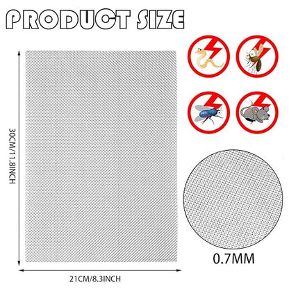 Stainless Steel Wire Mesh Screen 4Pcs Anti-Rusted Air Vent Mesh 8.4"X12" - Image 2
