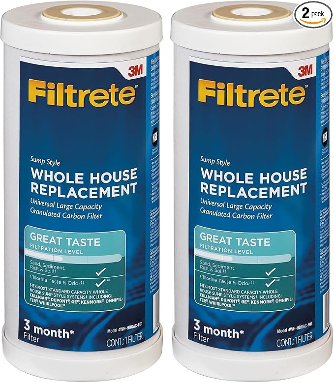 Filtrete Large Capacity Granulated Activated Carbon Whole House Water Filter by Filtrete