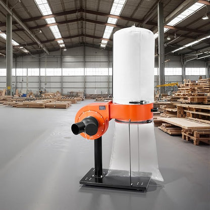 VEVOR Dust Collector, 800 CFM 2.5 Micron Vortex Cone Dust Collectors, 1HP - Image 8