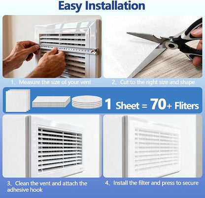 MERV 8 Cut to Fit Air Filter Material, Polyester Air Filter Media - Image 3
