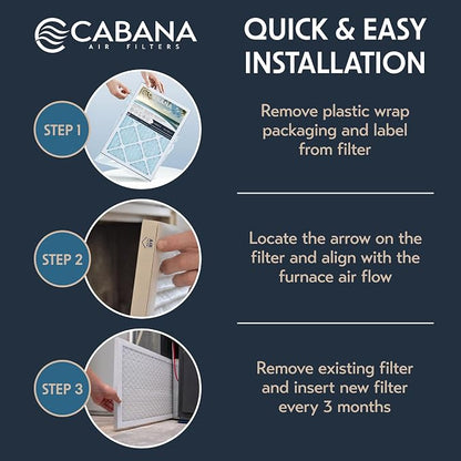 Cabana Filters 6-Pack 14x20x1 MERV 11 AC Furnace Air Filter - Image 3