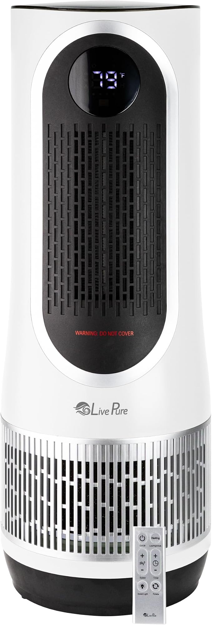 LivePure 3-in-1 LP500 Clean Heat Air Purifier & Electric Heater – Oscillating by LivePure