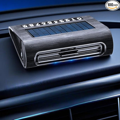Solar Air Purifier for Car, 2-in-1 USB & Solar Charging, Ozone Ionizer by LuxiGong