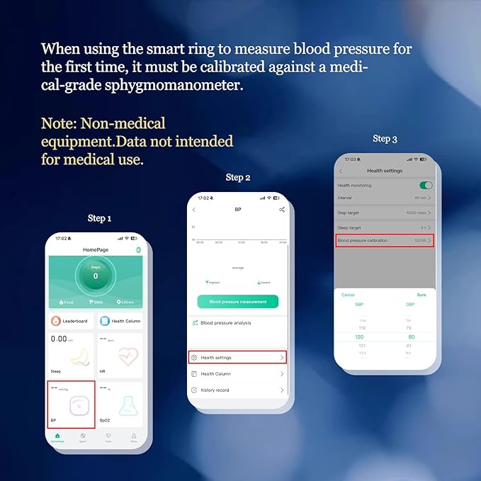 Smart Ring for Women Men, Health Tracker with Heart Rate/Blood Oxygen/Blood Pressure/Sleep Monitor/Step Counting, IP68 Waterproof Fitness Ring, No App Fees for iOS & Android (Silver, 10#)