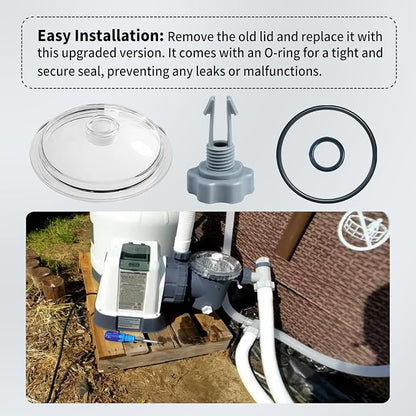 SF80110-1 Leaf Trap Cover Lid 5 inch Have O-Ring & Valve, Fit - Image 5